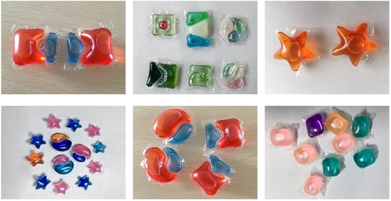 Máquina de fabricação de cápsulas de detergente personalizáveis com ruído de 30-45 decibéis