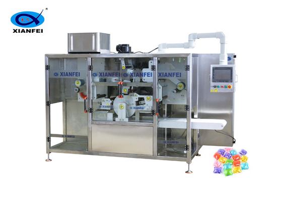 2800kg Capacidade Máquina de fabricação de cápsulas de detergente de controlo PLC 500-1500 cápsulas/min