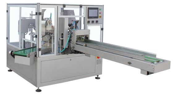 Máquina de embalagem rotativa de 300 mm 1500g Máquina de embalagem de saco vertical totalmente automática